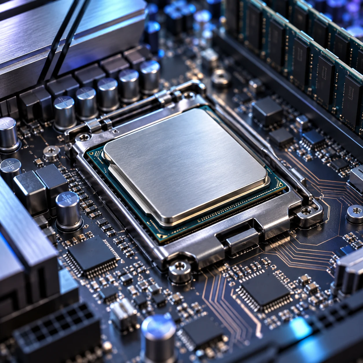 Advanced processor chip and high-technology circuit board